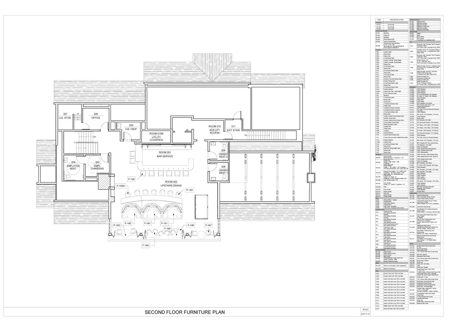 Second Floor Furniture Plan