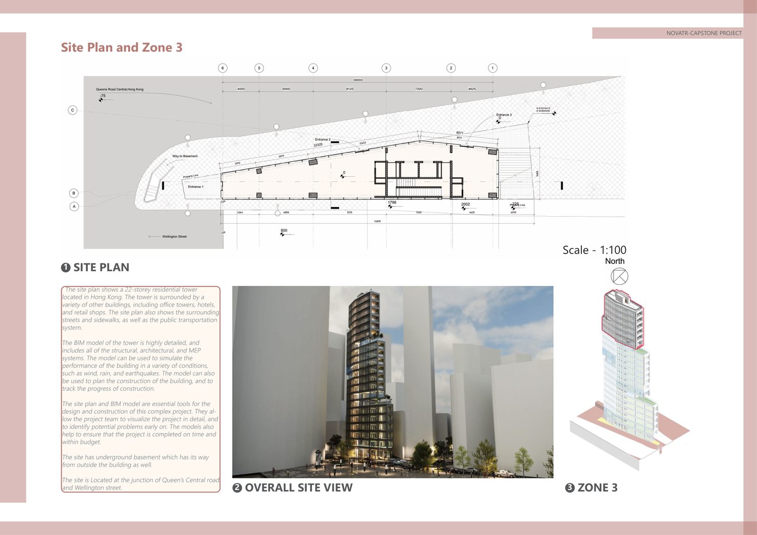 Site plan, Zone 3 and overall site view
